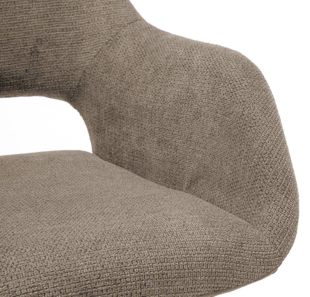 ARMLEHNSTUHL  in Flachgewebe, Mikrofaser  - Schwarz/Cappuccino, Design, Holz/Textil (56/86/64cm) - Lomoco