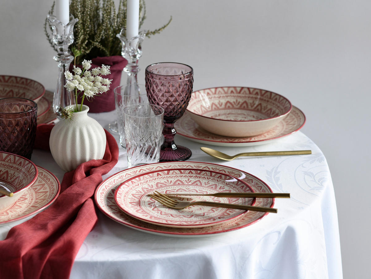 TAFELSERVICE Mexico rot 18-teilig  - Rostfarben/Multicolor, Basics, Keramik - Creatable