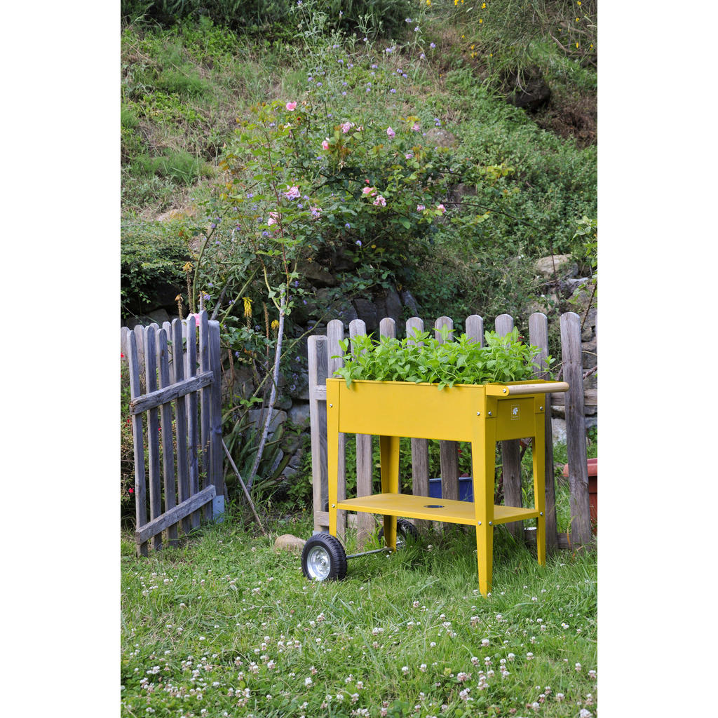 Thumbnail - Ambia Garden Hochbeet, Gelb, Metall, 47 L, 35x80x75 cm, Gartenzubehör, Hochbeete