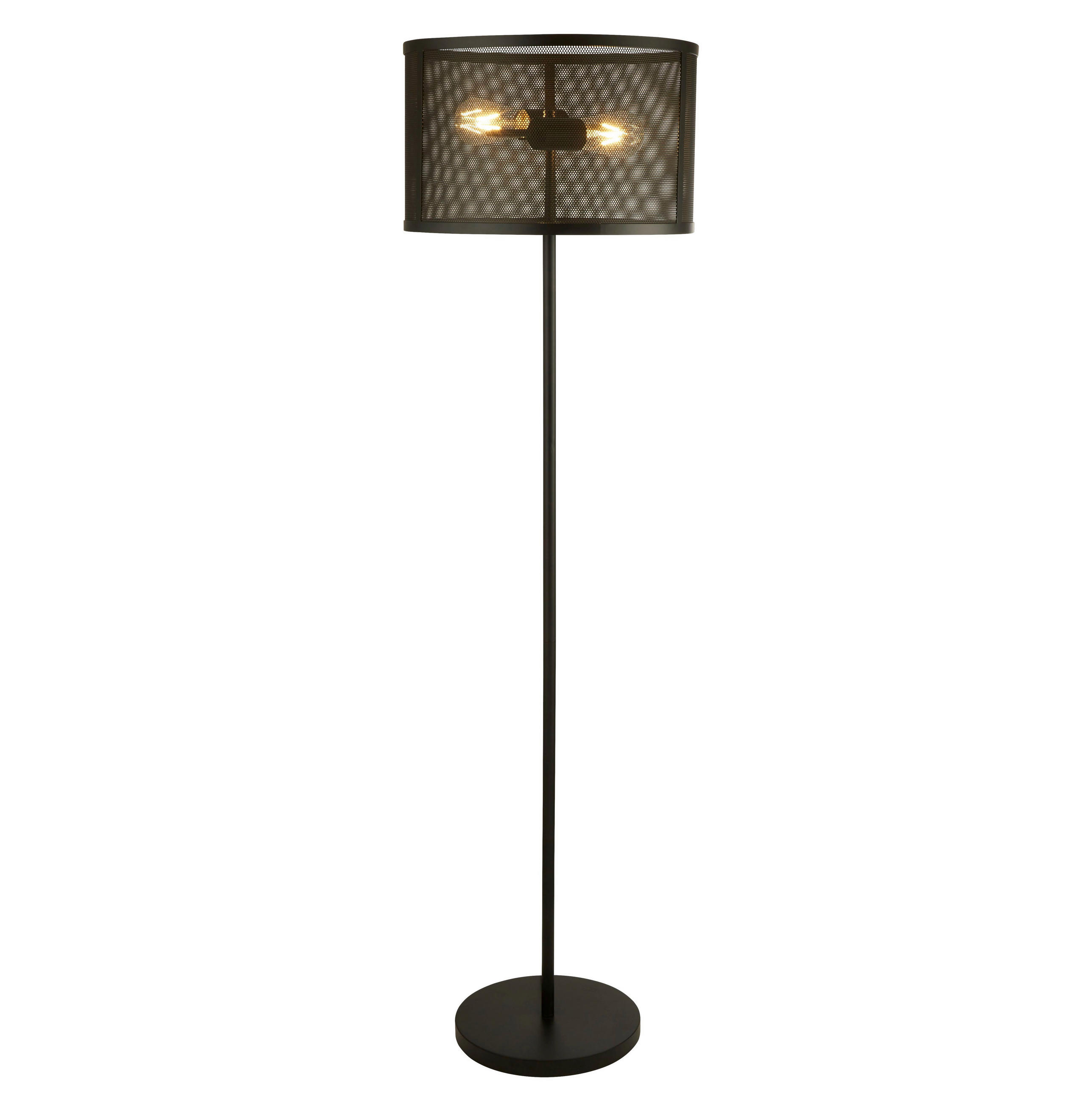 STEHLEUCHTE 40/40/145 cm    - Schwarz, Design, Kunststoff/Metall (40/40/145cm) - Searchlight