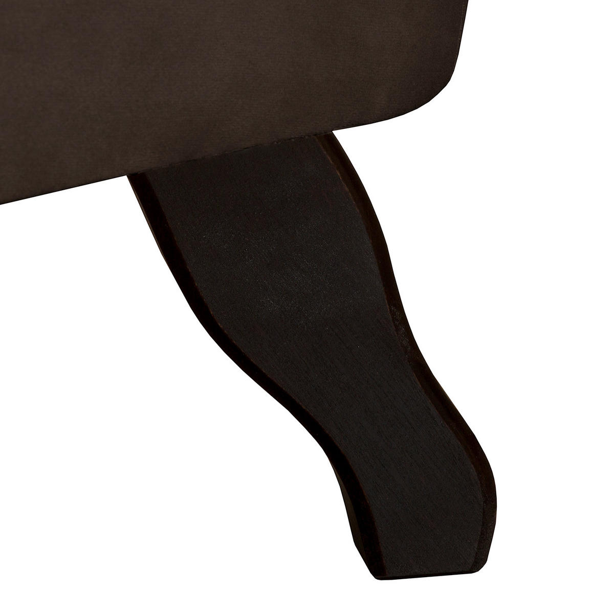 SESSEL in Velours Braun  - Braun, Design, Holz/Textil (110/82/90cm) - P & B