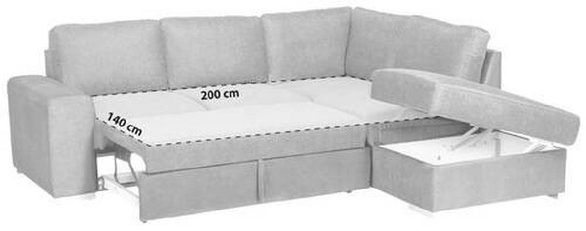 ECKSOFA Anthrazit Mikrofaser  - Chromfarben/Anthrazit, KONVENTIONELL, Textil/Metall (248/213cm) - MID.YOU