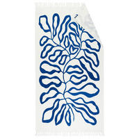 OSUŠKA NA PLÁŽ, 100/180 cm, modrá - modrá, Design, textil (100/180cm) - Esposa