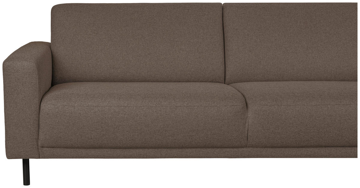 BÄDDSOFFA i rostfärgad, brun  - brun/svart, Design, metall/trä (225/86/97cm) - Best Price