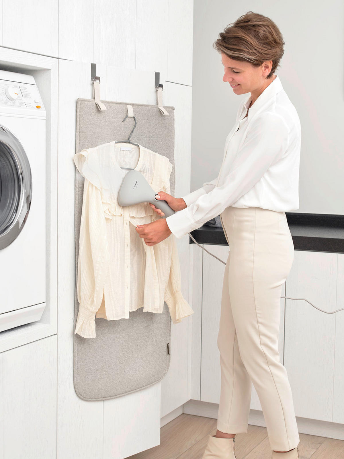 PODLOGA ZA PARNO GLAČANJE    50/110/0,8 cm    - siva, Basics, metal/tekstil (50/110/0,8cm) - Brabantia