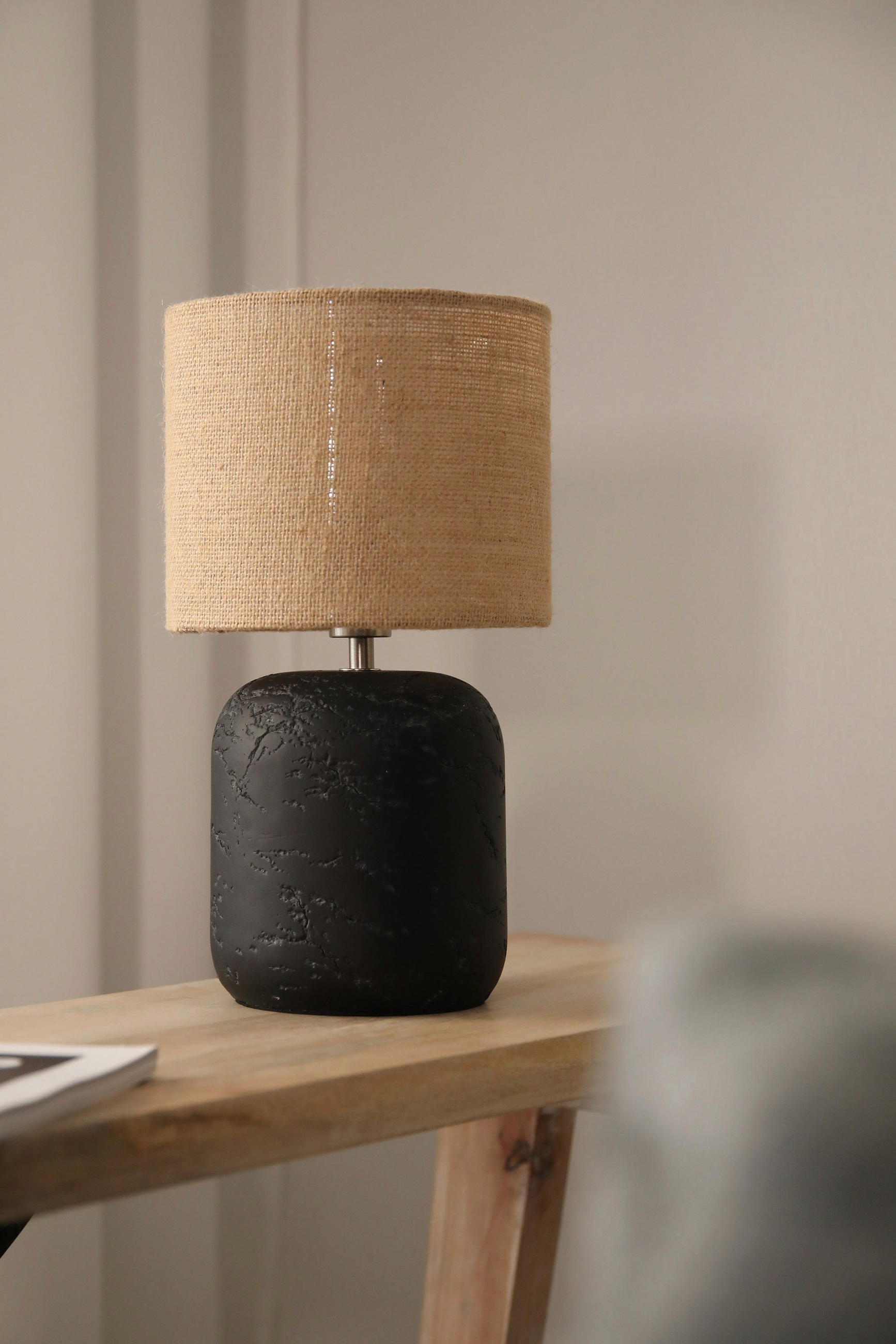 STOLNÍ LAMPA, otočný stmívač, GU10, 18/32,5 cm  - černá, Basics, kov (18/32,5cm) - Markslöjd