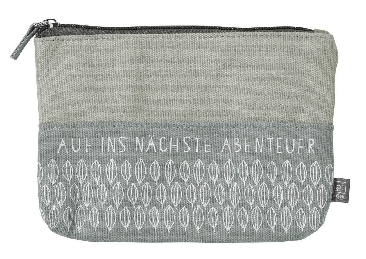 GELDBÖRSE Grau  - Grau, Basics, Textil (18,5/13,5cm) - Räder