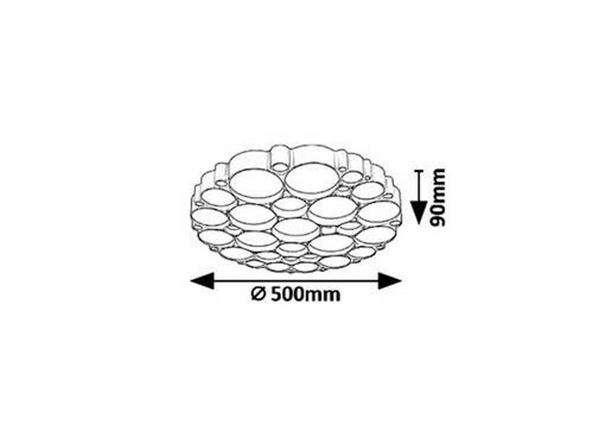 STROPNA LED-SVETILKA  Andela /2956 lm/4000 K// - srebrne barve, Trend, kovina (50/9cm)