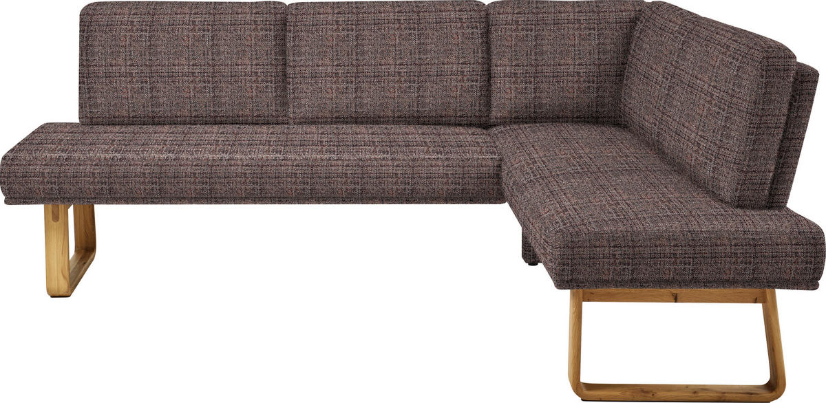 ECKBANK 240/174 cm  in Dunkelbraun, Eichefarben  - Eichefarben/Dunkelbraun, Design, Holz/Textil (240/174cm) - Dieter Knoll