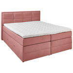 BOXSPRINGBETT 180/200 cm  in Koralle  - Koralle/Schwarz, KONVENTIONELL, Kunststoff/Textil (180/200cm) - Esposa