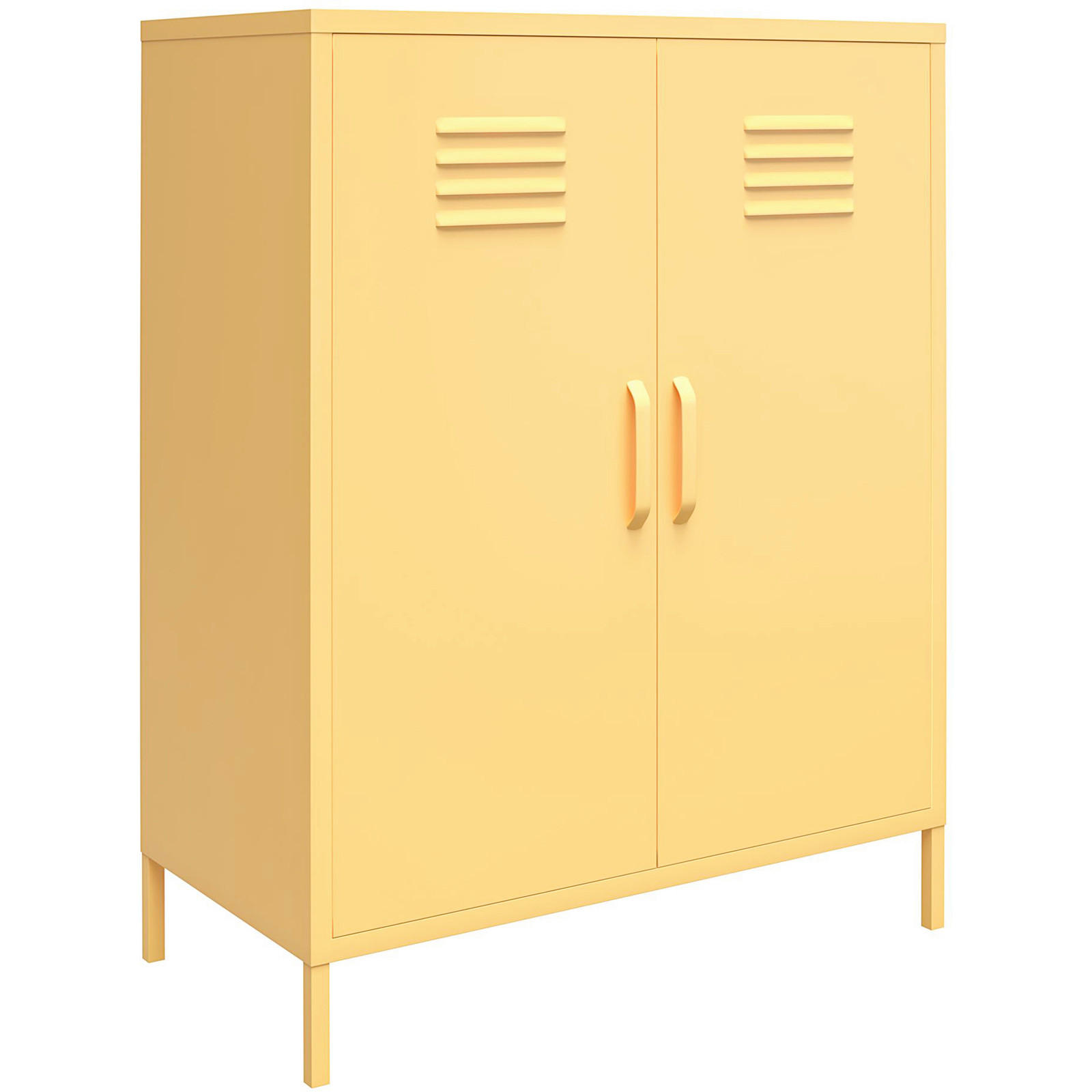 HIGHBOARD Cache  in 80/101/40 cm  - Gelb, Design, Metall (80/101/40cm) - MID.YOU