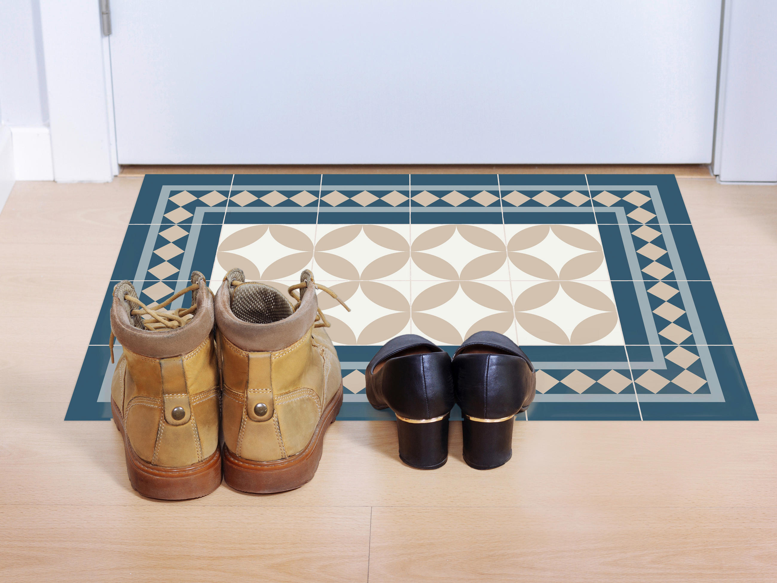 OUTDOORTEPPICH 40/60 cm Blau - Blau, Design, Kunststoff (40/60cm)