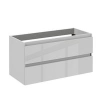 WASCHBECKENUNTERSCHRANK 100/51/46 cm  - Eichefarben/Schwarz, MODERN, Holzwerkstoff (100/51/46cm) - Voleo
