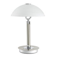 TISCHLEUCHTE 25,5/37 cm   - Chromfarben/Nickelfarben, LIFESTYLE, Glas/Metall (25,5/37cm) - Novel