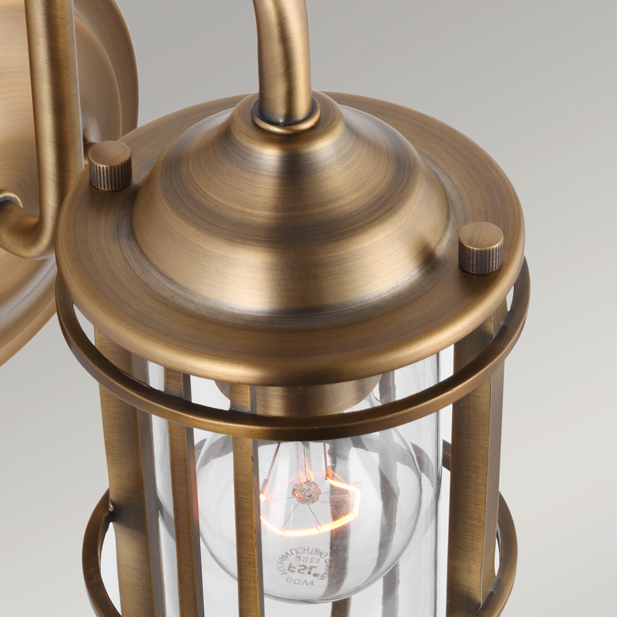 WANDLEUCHTE - Messingfarben, Konventionell, Glas/Metall (14/19,7/31,1cm) - Elstead Lighting