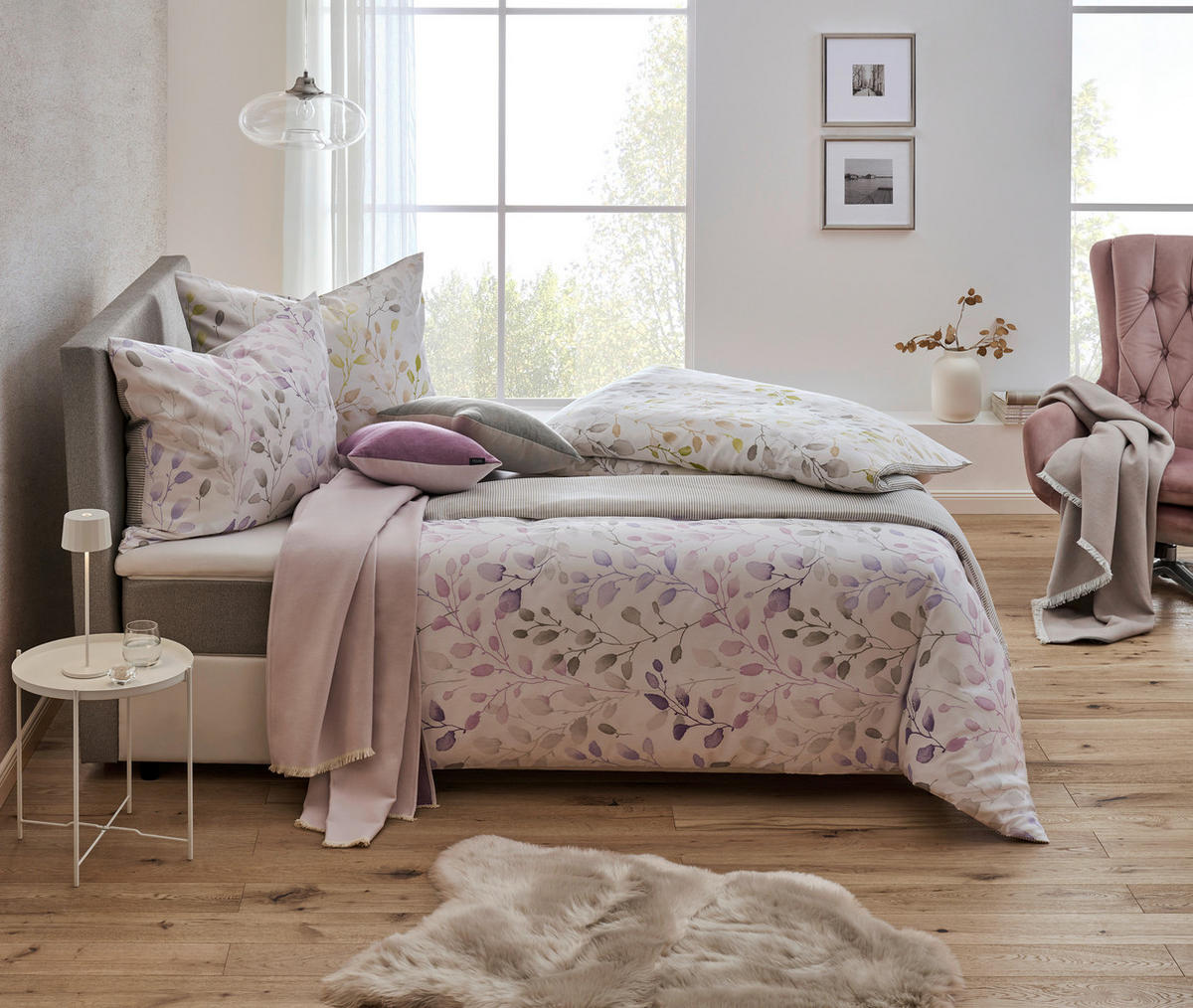 BETTWÄSCHESET Satin 160/210 cm  65 cm/100 cm  - Multicolor, Konventionell, Textil (160/210cm) - Esposa