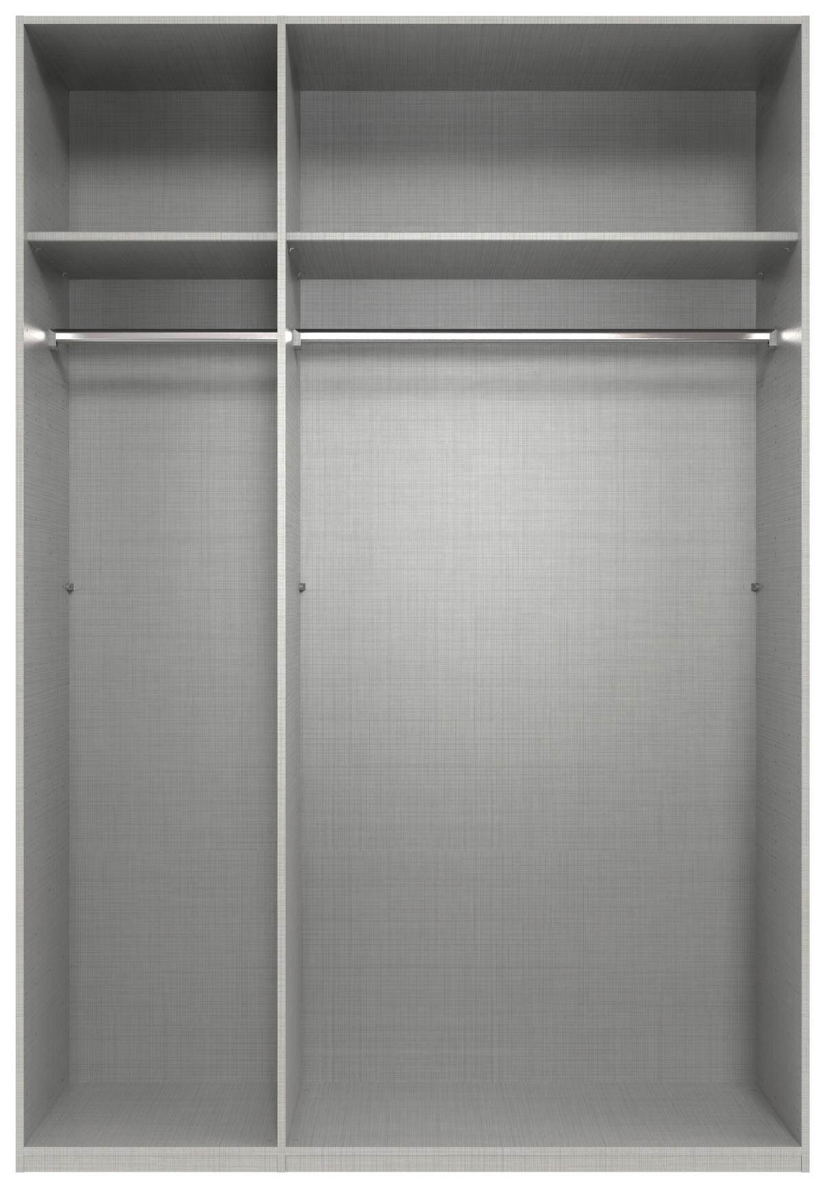 DREHTÜRENSCHRANK in Eiche Artisan  - Schwarz/Eiche Artisan, Modern, Holzwerkstoff/Metall (150/216/58cm) - MID.YOU