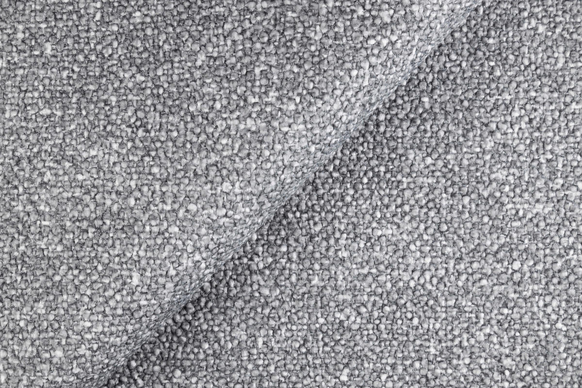 CANAPÉ D'ANGLE in Struktur Grau  - Schwarz/Grau, Modern, Textil/Metall (212/254cm)