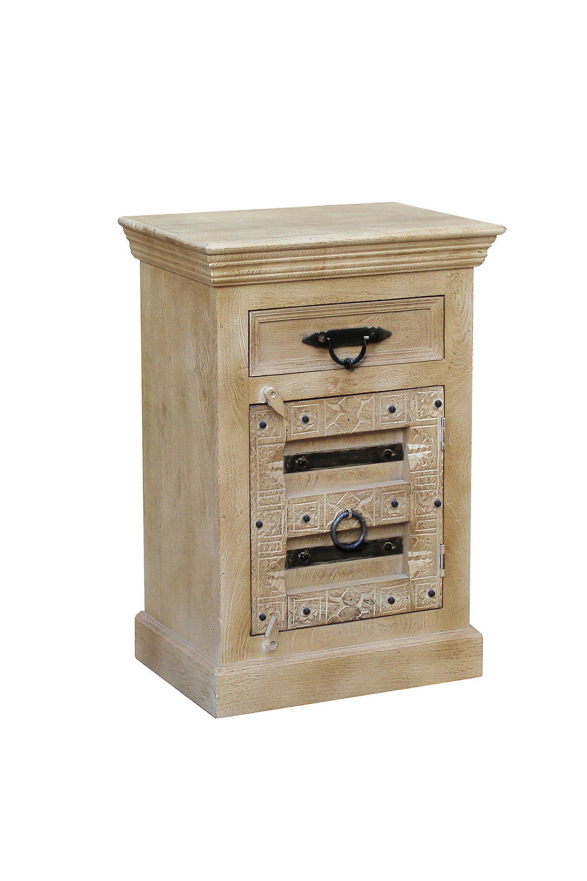 BADEZIMMER 5-teilig  in  - Schwarz/Naturfarben, Basics, Holz/Metall - Livetastic