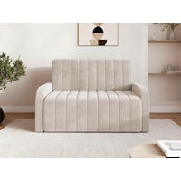 SCHLAFSOFA ALASKA 120 Taupe  inkl. Schlaffunktion, Stauraum  - Taupe/Schwarz, Design, Kunststoff/Textil (141/90/104cm) - MID.YOU