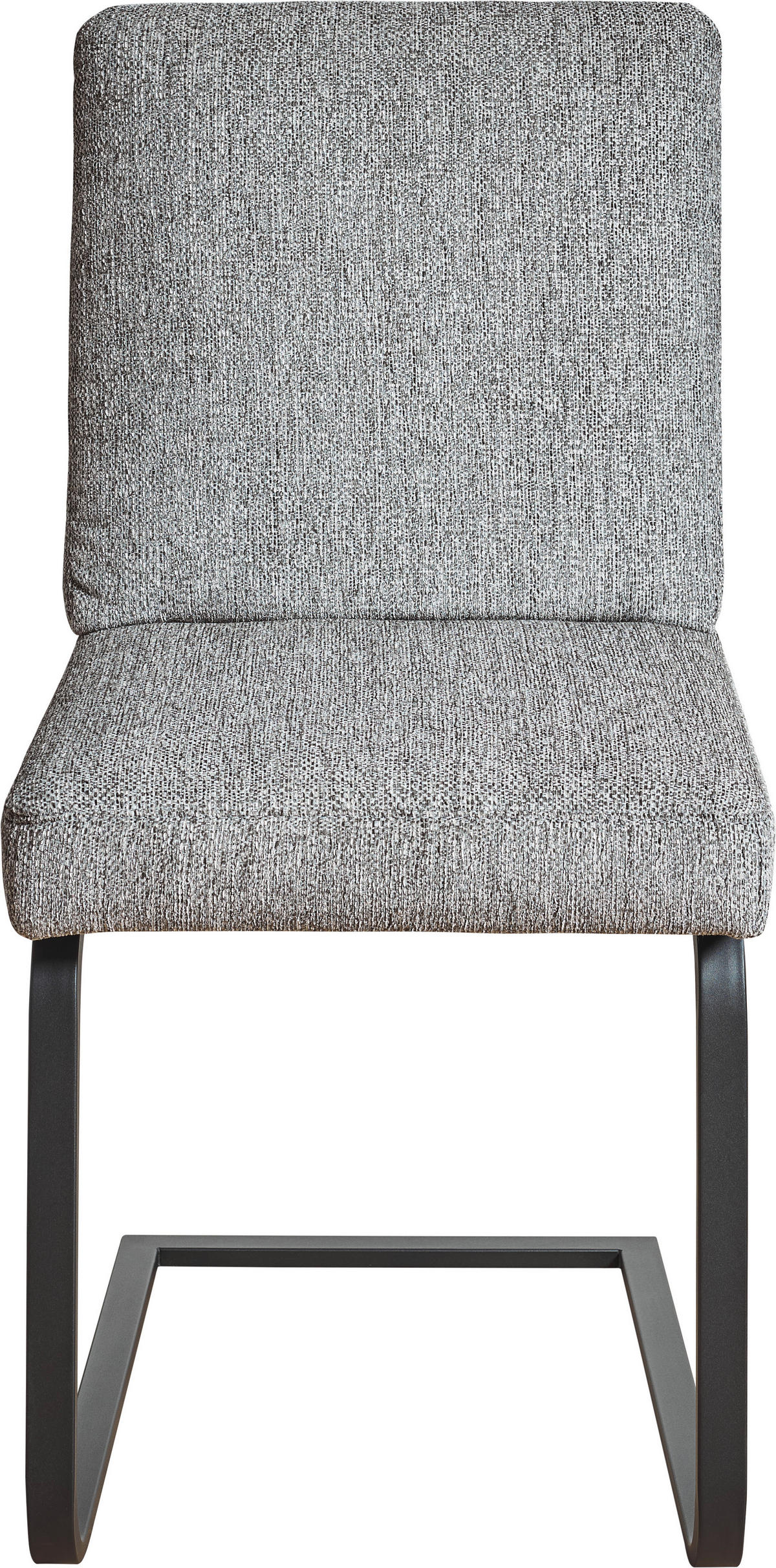 SCHWINGSTUHL  in Stahl Chenille  - Schwarz/Grau, Design, Textil/Metall (46/92/60cm) - Dieter Knoll