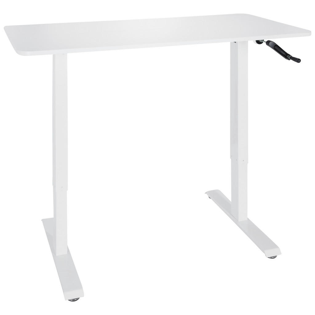 Schreibtisch Stand Cr Weiß höhenverstellbar B: 120 cm