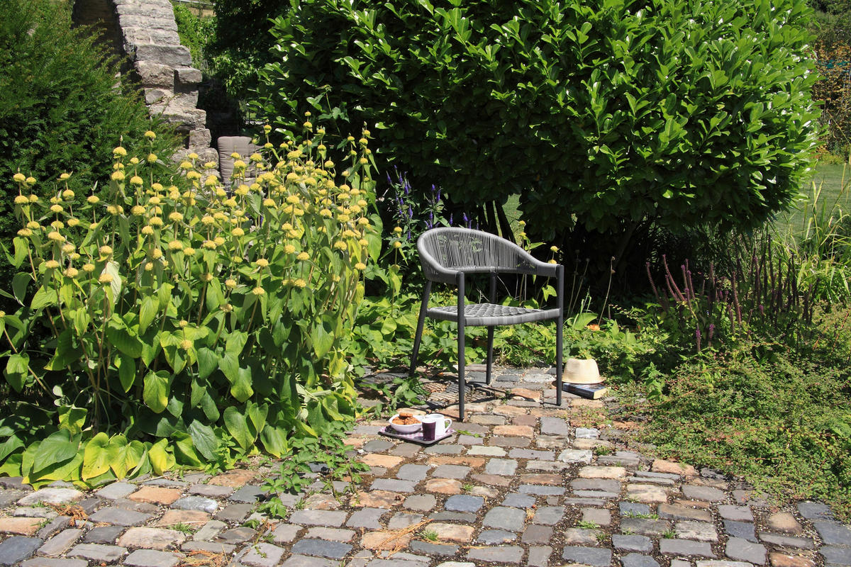 STAPELSESSEL in Metall, Kunststoff Graphitfarben, Dunkelgrau  - Dunkelgrau/Graphitfarben, Basics, Kunststoff/Metall (56/58/78cm) - Gardenson