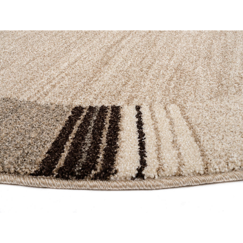 Thumbnail - Novel Webteppich Palazzo Lobo, Braun, Beige, Textil, rund, in verschiedenen Größen erhältlich, Teppiche & Böden, Teppich...