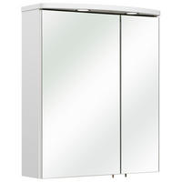 SPIEGELSCHRANK 60/73/18 cm  - Chromfarben/Weiß, MODERN, Glas/Holzwerkstoff (60/73/18cm) - Sadena