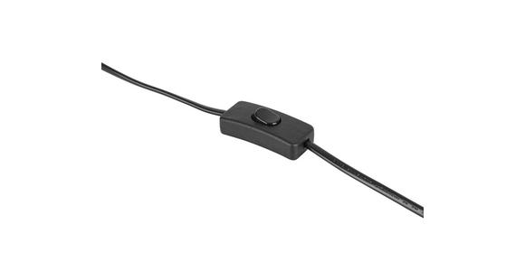 TISCHLEUCHTE 12/22,5 cm - Schwarz, Basics, Glas/Metall (12/22,5cm) - Novel