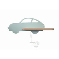KINDERWANDLEUCHTE Car 43/12/15 cm  - Mintgrün, Basics, Holz/Holzwerkstoff (43/12/15cm)