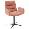 ARMLEHNSTUHL  in Cord  - Rostfarben/Schwarz, Design, Textil/Metall (61/88/66cm) - Dieter Knoll