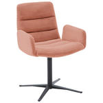 ARMLEHNSTUHL  in Cord  - Rostfarben/Schwarz, Design, Textil/Metall (61/88/66cm) - Dieter Knoll