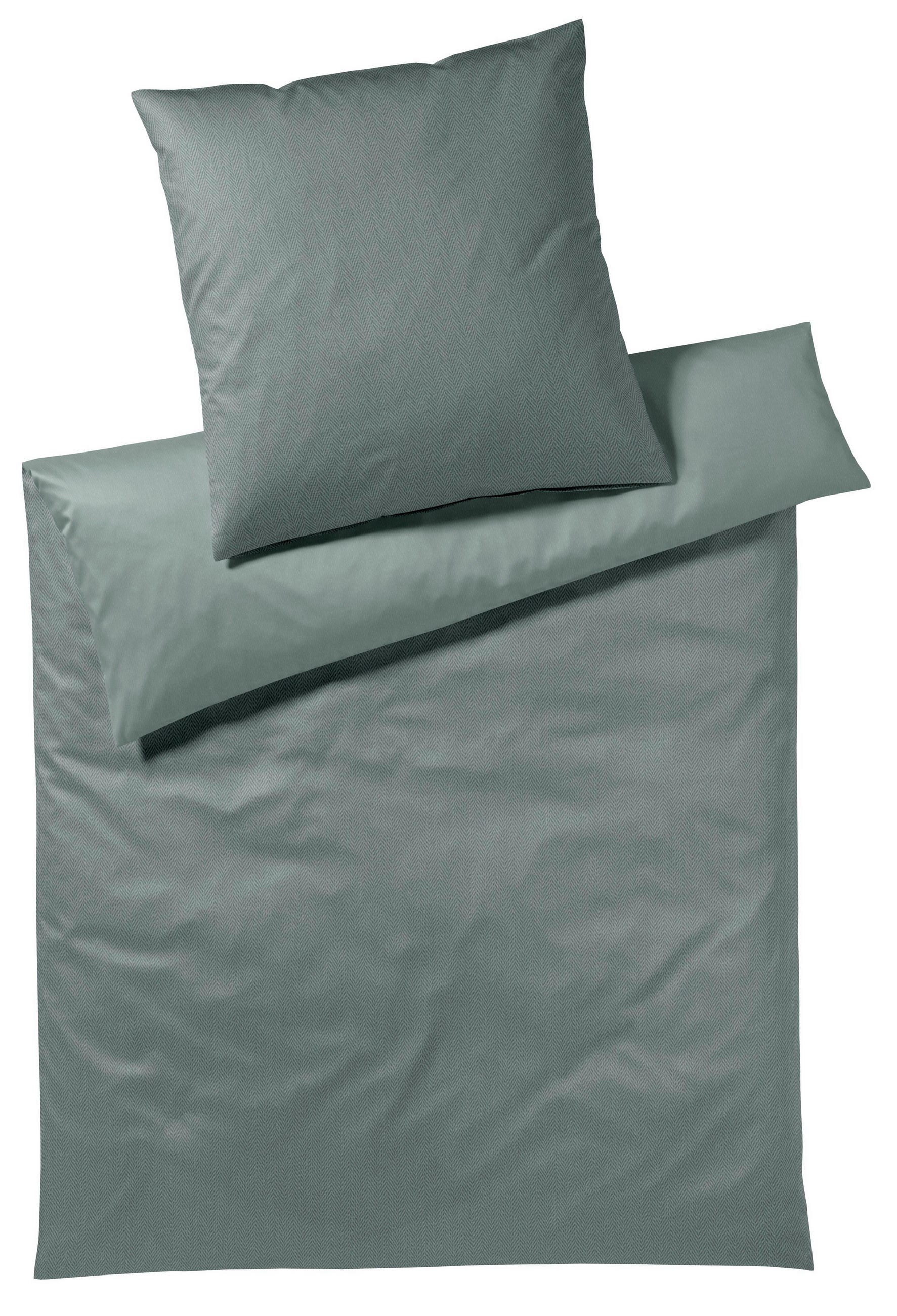 WENDEBETTWÄSCHE 2-teilig Makosatin 135/200 cm  - Smaragdgrün, Basics, Textil (135/200cm) - Joop!