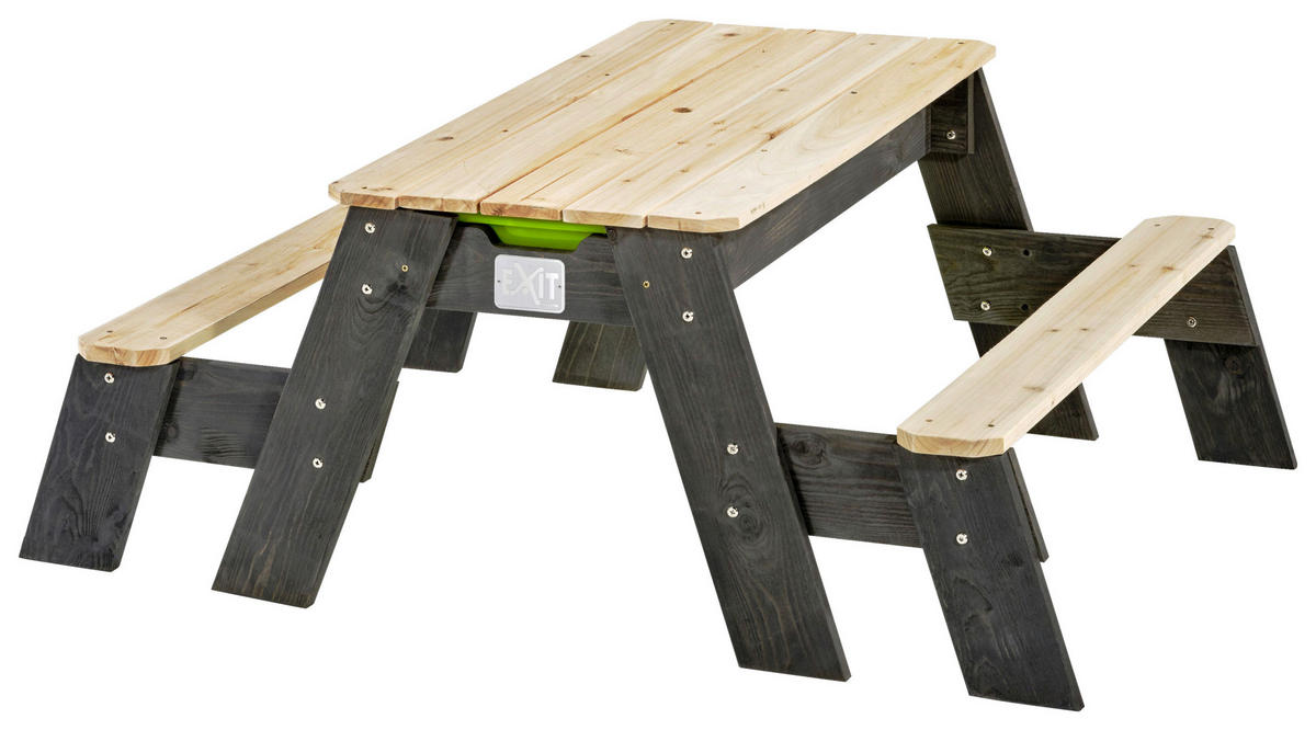 SAND- UND WASSERTISCH Holz Grau  - Grau, KONVENTIONELL, Holz (120/94/50cm) - EXIT Toys