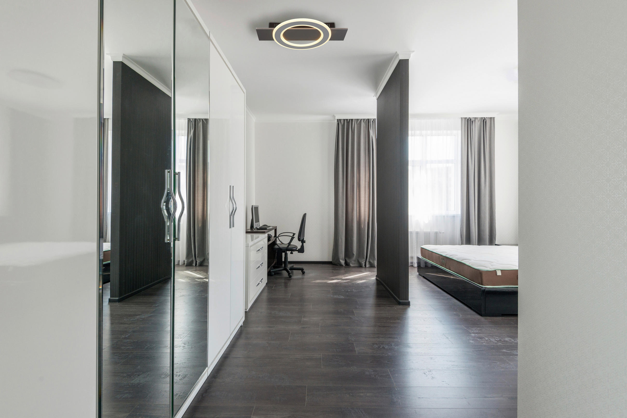 LED-DECKENLEUCHTE 44/29/5,5 cm   - Anthrazit/Opal, Design, Kunststoff/Metall (44/29/5,5cm) - Globo