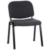 BESÖKSSTOL  i flatväv antracit, svart  - svart/antracit, Basics, metall/textil (58/84/41cm) - MID.YOU
