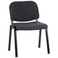 BESÖKSSTOL  i flatväv antracit, svart  - svart/antracit, Basics, metall/textil (58/84/41cm) - MID.YOU