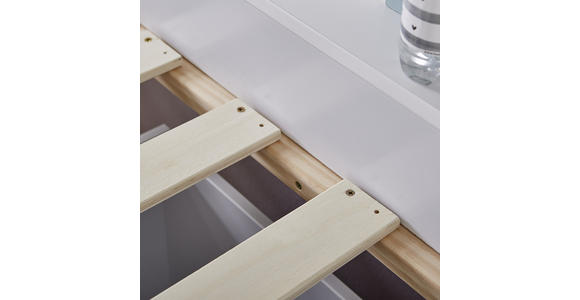 HAUSBETT Leiter, Lattenrost 90/190/200 cm - Naturfarben/Weiß, Design, Holz/Holzwerkstoff (90/190/200cm) - Xora