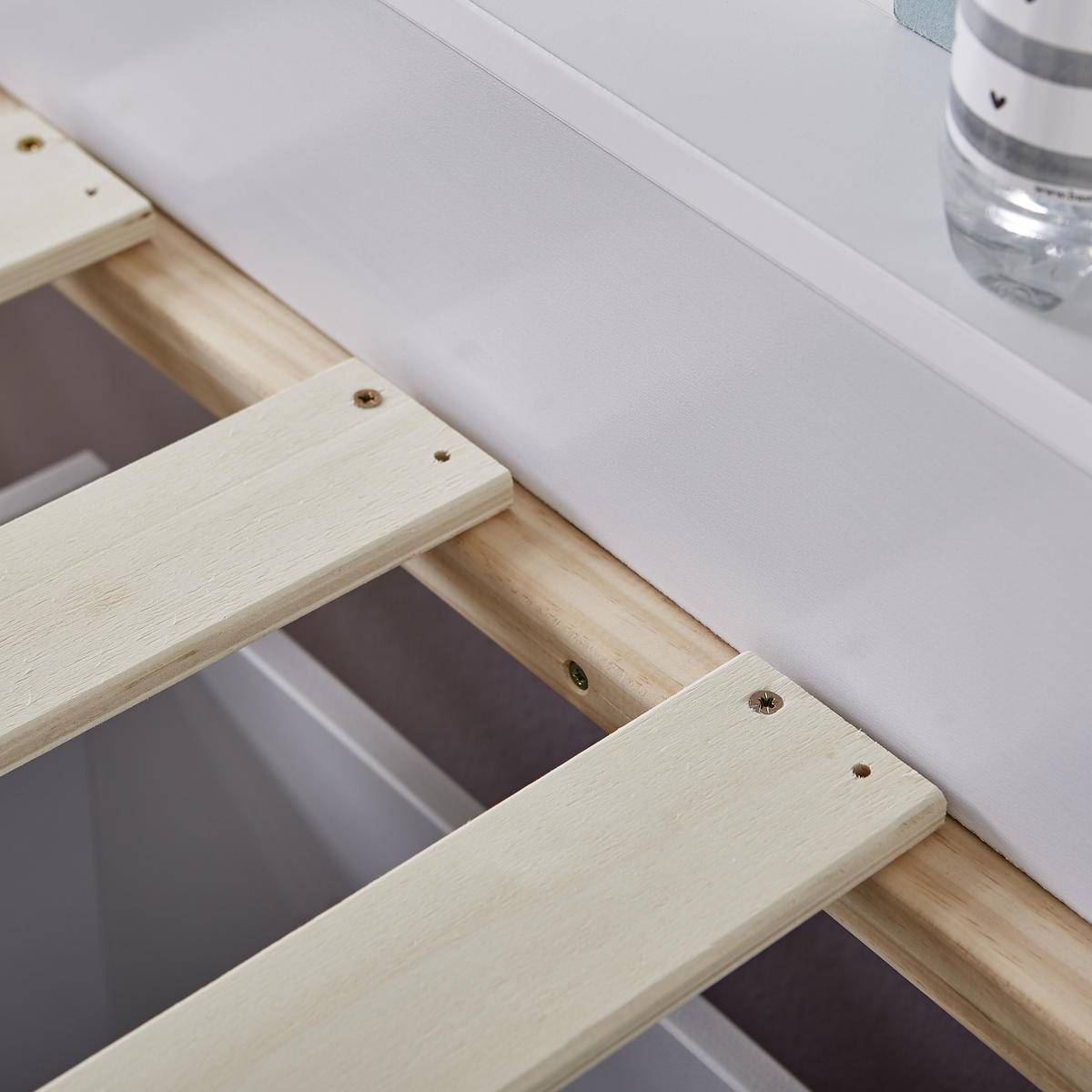 HAUSBETT Leiter, Lattenrost 90/190/200 cm  - Naturfarben/Weiß, Design, Holz/Holzwerkstoff (90/190/200cm) - Xora