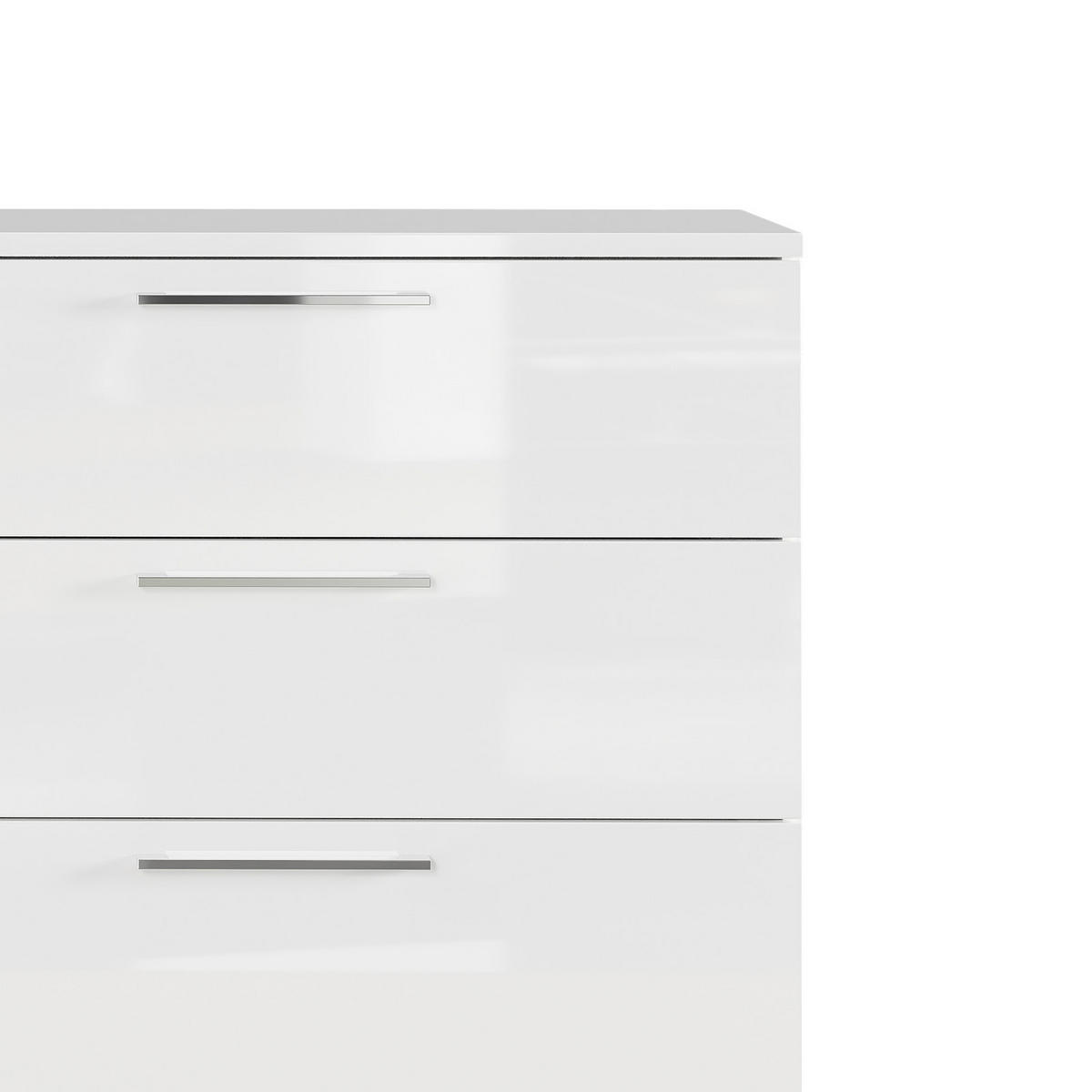 SIDEBOARD  in 186/107/40 cm  - Chromfarben/Schwarz, MODERN, Holzwerkstoff/Kunststoff (186/107/40cm) - Germania