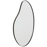 WANDSPIEGEL 52/87/2.5 cm    in oval  - Schwarz, Design, Glas/Holzwerkstoff (52/87/2.5cm) - MID.YOU