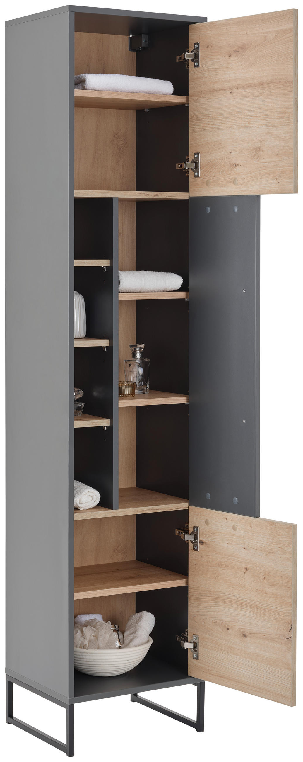 HOCHSCHRANK 40/170/33 cm  - MODERN, Holzwerkstoff/Metall (40/170/33cm) - MID.YOU