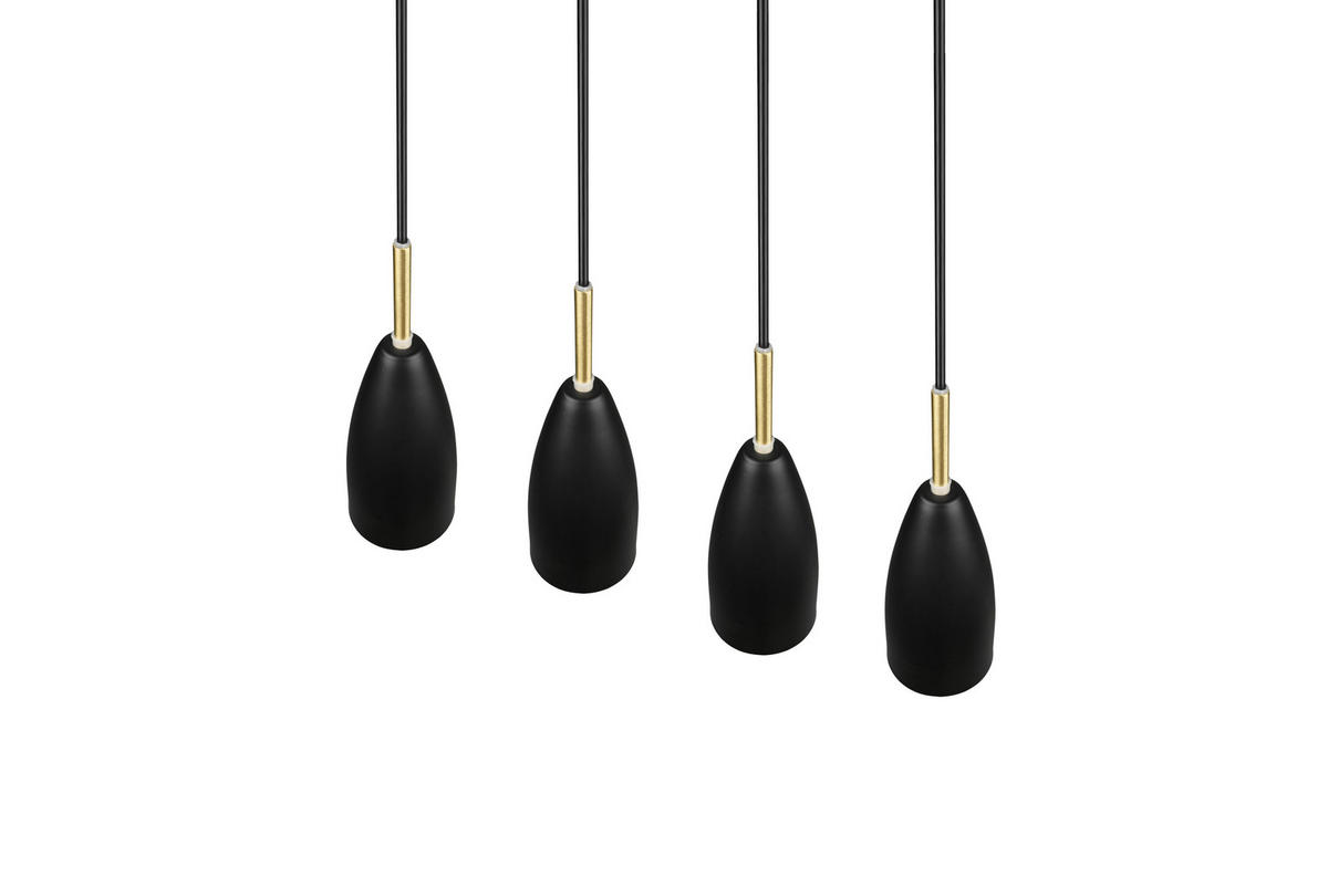 PENDELLEUCHTE  58/150/9 cm   - Schwarz, Basics, Metall (58/150/9cm)