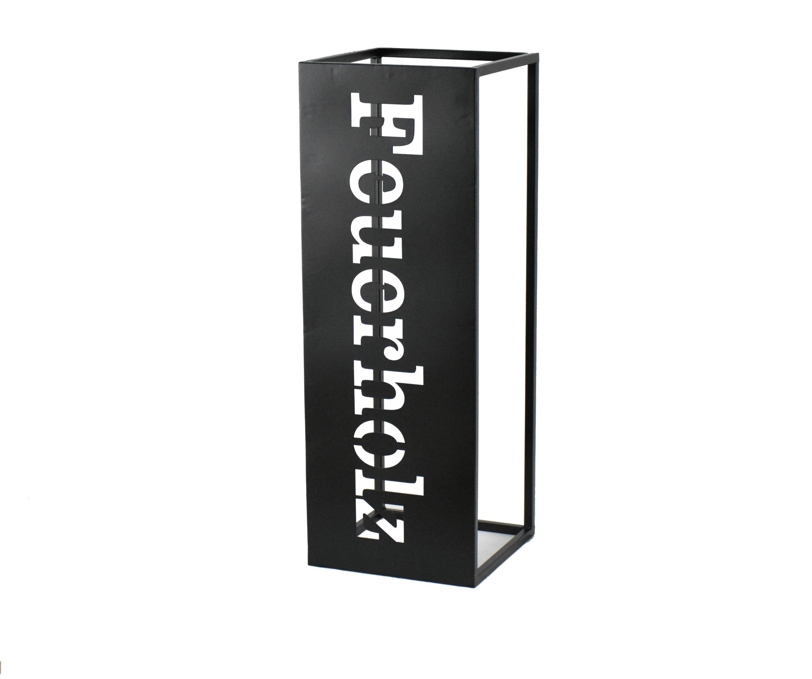 KAMINHOLZREGAL 24/70/24 cm  Metall  - Schwarz, LIFESTYLE, Metall (24/70/24cm)