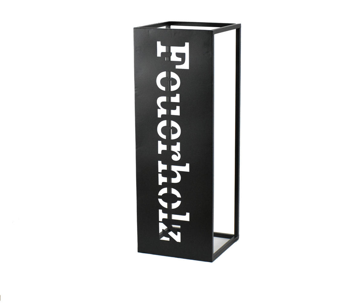 KAMINHOLZREGAL 24/70/24 cm  Metall  - Schwarz, LIFESTYLE, Metall (24/70/24cm)