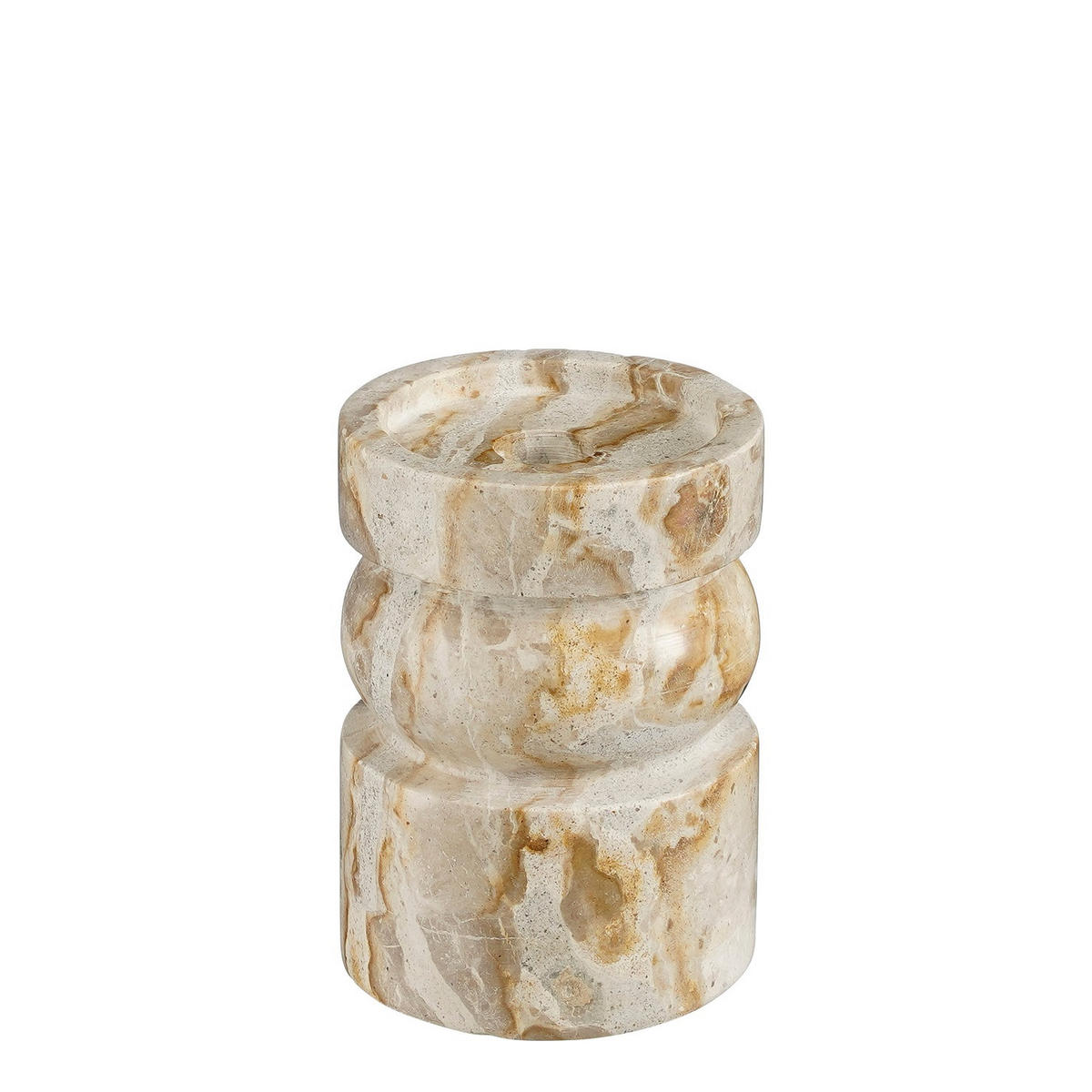 LJUSSTAKE  - vit/beige, Basics, keramik (8/12cm)