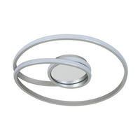 DECKENLEUCHTE 45/8 cm  - Chromfarben/Silberfarben, Trend, Kunststoff/Metall (45/8cm) - Collett's Monde