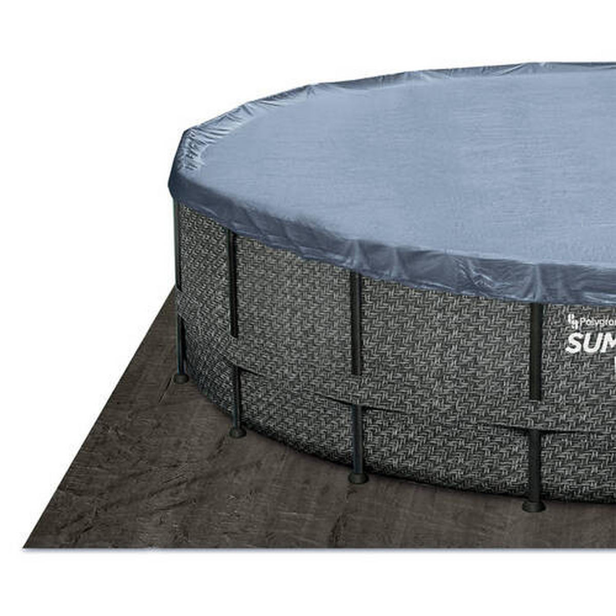 POOL PGP4A01442B 427/107 cm  - Grau, KONVENTIONELL, Kunststoff (427/107cm)