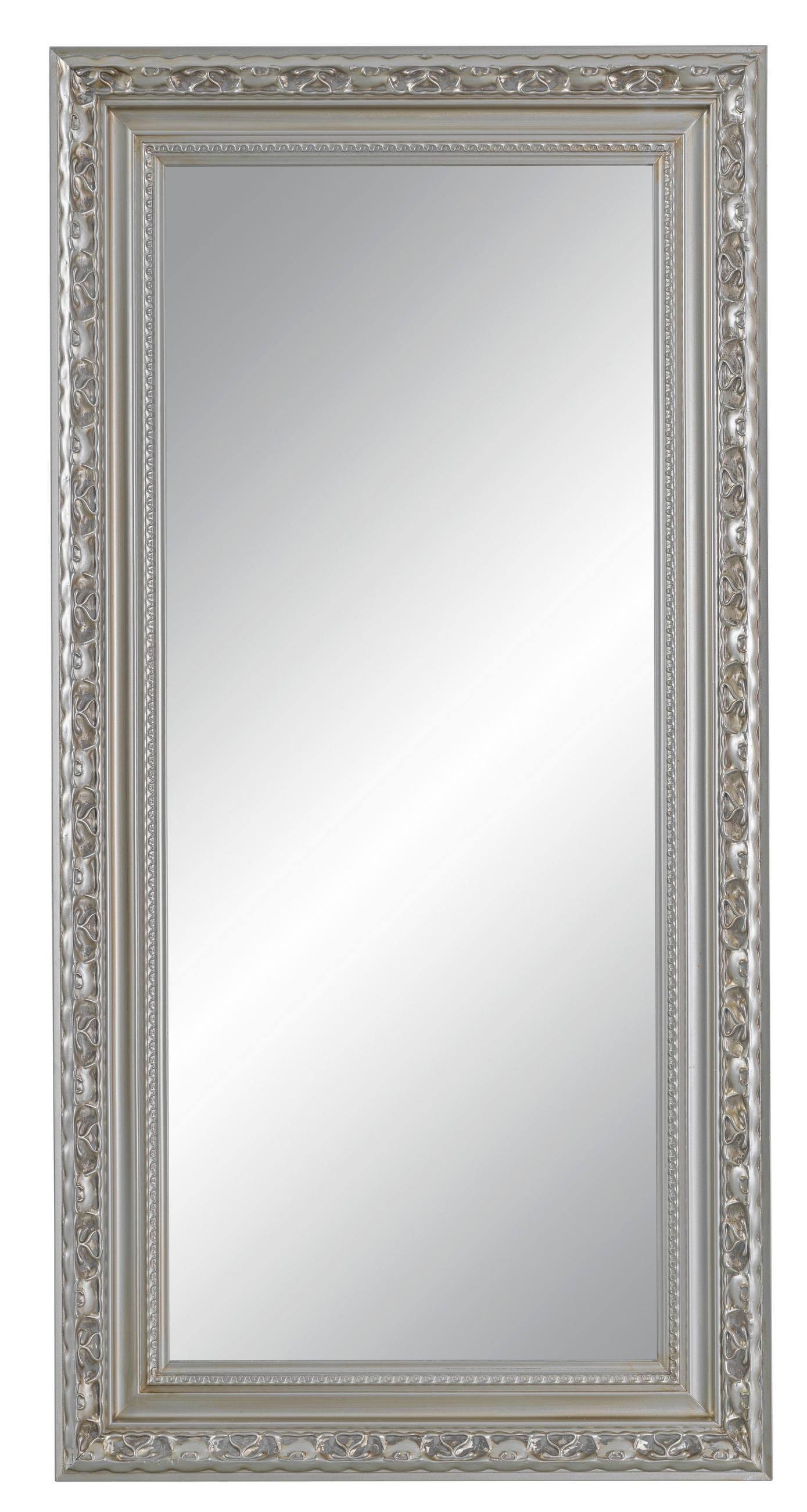 WANDSPIEGEL 100/200/7 cm    in rechteckig  - Silberfarben, LIFESTYLE, Glas/Holz (100/200/7cm) - Xora
